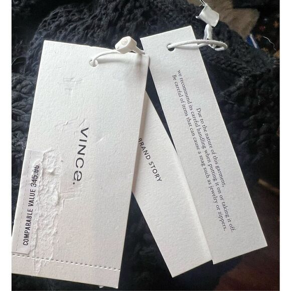 Vince Open Shoulder Organic Cotton Tank in Black NWT Size Small - Picture 7 of 9